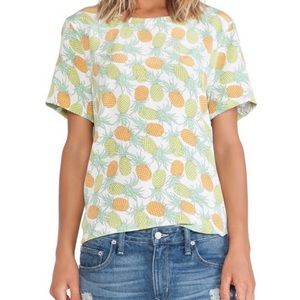 Equipment Femme Pineapple Silk Shirt